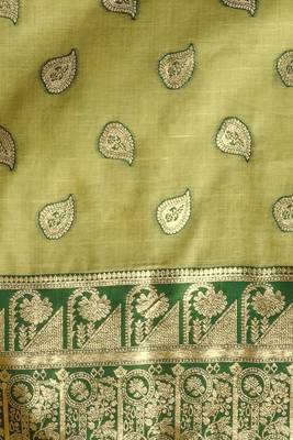  modal banarasi saree | fancy jari weaving & zhallar | saree with blouse piece 4