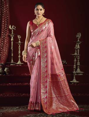 Fancy modal banarasi jari saree with zhallar |  saree with blouse | 6.30 mtr 1