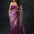Soft mocha silk with sequin work party wear saree with unstitched blouse