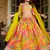 Printed Art Silk Lehenga Choli in Multi Colour