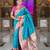 Soft litchi silk paithani jacquard saree (royal-paithani-1-firozi)
