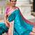 Soft litchi silk paithani jacquard saree (royal-paithani-1-firozi)