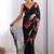 black georgette silk blend printed moti work border designer saree