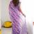 lavender  georgette  printed mirror work border designer saree