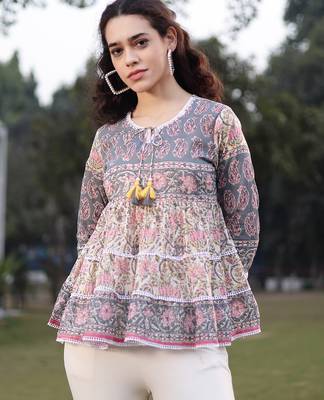  cotton white flare top 1