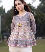  cotton white flare top