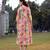  mustard cotton floral print gathered or pleated materinty dress