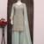 Sea Green Georgette Embroidered Designer Palazzo Suit