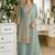 Sea Green Georgette Embroidered Designer Palazzo Suit