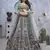 light blue embroidered art_silk lehenga choli With Dupatta