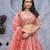 peach embroidered art_silk lehenga choli With Dupatta