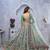 sea green embroidered art_silk lehenga choli With Dupatta