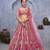 pink embroidered art_silk lehenga choli With Dupatta