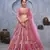 pink embroidered art_silk lehenga choli With Dupatta