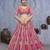 pink embroidered art_silk lehenga choli With Dupatta