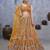 mustard embroidered art_silk lehenga choli With Dupatta