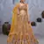 mustard embroidered art_silk lehenga choli With Dupatta