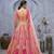 peach embroidered art_silk lehenga choli With Dupatta