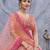peach embroidered art_silk lehenga choli With Dupatta