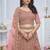 onion pink embroidered net lehenga choli With Dupatta