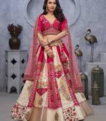 ivory embroidered art_silk lehenga choli With Dupatta