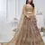 golden embroidered net lehenga choli With Dupatta