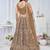 golden embroidered net lehenga choli With Dupatta