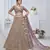 light mauve embroidered net lehenga choli With Dupatta
