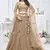 golden embroidered net lehenga choli With Dupatta