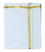 Mens Dhoti With Gold Border