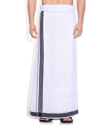 Mens Dhoti With Black Border 1