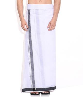 Mens Dhoti With Black Boarder 1