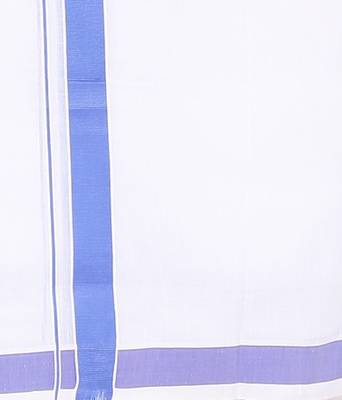 Mens Dhoti With Blue Boarder 2