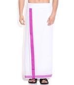 Mens Dhoti With Majantha Border