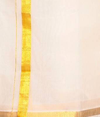 Mens Dhoti With Gold Boarder 2