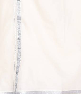 Mens Dhoti With Silver Border 2