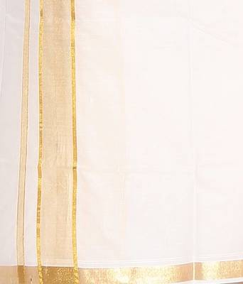Mens Dhoti With Gold Border 2