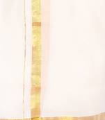 Mens Dhoti With Gold Boarder