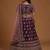 Purple Embroidered Zari Work Lehenga Choli