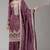 Mauve embroidered gold crush semi-stitched palazzo style salwar suit