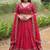 Red sequins work silk lehenga-choli