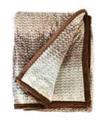 Ajanta handloom house single flannel blanket | comforter for ac/winter -white ash brown