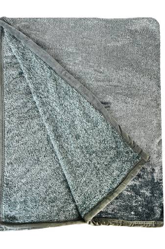 Ajanta handloom house single flannel blanket | comforter for ac/winter -green