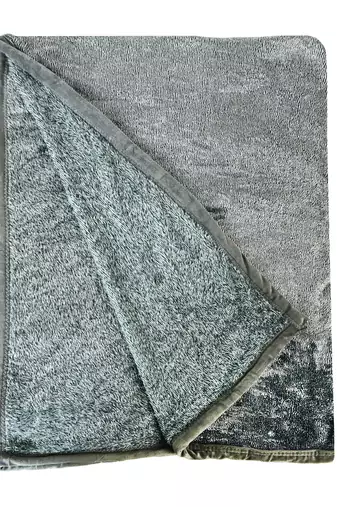 Ajanta handloom house single flannel blanket | comforter for ac/winter -green