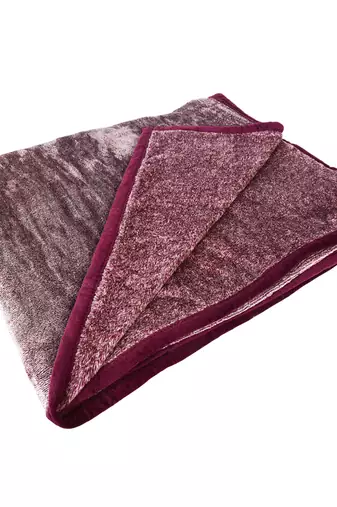 Ajanta handloom house single flannel blanket | comforter for ac/winter -maroon