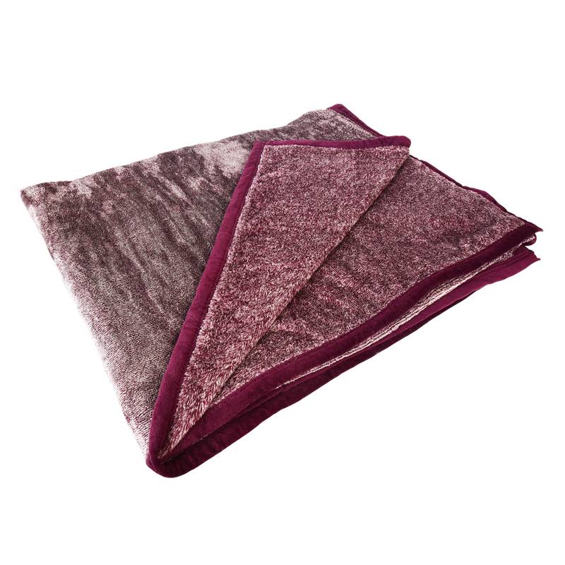 Ajanta handloom house single flannel blanket | comforter for ac/winter -maroon
