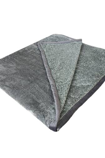 Ajanta handloom house single flannel blanket | comforter for ac/winter -aqua green