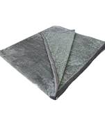 Ajanta handloom house single flannel blanket | comforter for ac/winter -aqua green