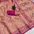 Pink Color Soft Traditional Banarasi Silk Blend Saree