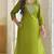 green cotton embroidered kurta set